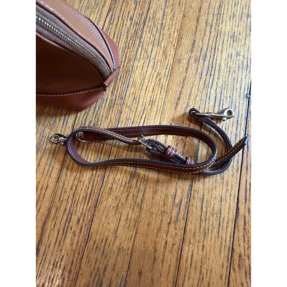 Dooney & Bourke Satchel Bag Womens Brown Pebbled Leather Zip Crossbody Purse - Picture 9 of 15